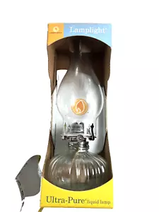 NWT. VTG. Lamp Light Ultra Pure Liquid Lamp 13" Clear Glass - Picture 1 of 6