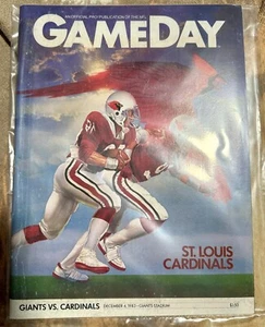 Game Day DEC 4 1983 NFL Programm New York Giants at St. Louis Cardinals NEUWERTIG!!! - Bild 1 von 2