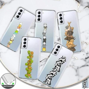 Handyhülle mit Tierdruck durchsichtig für Samsung Galaxy S25 S24 Ultra S23 S22 - Bild 1 von 111