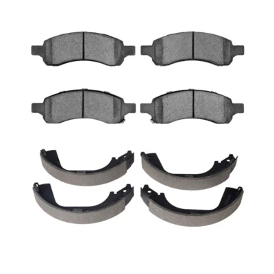 Front Rear Ceramic Brake Pads & Drum Shoes Kit For Chevrolet Colorado GMC Canyon - Image 1 of 4