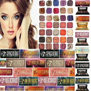 Paleta de sombras de ojos W7 - Ojos lata natural desnudo ahumado brillo mate melocotón metálico - Imagen 1 de 46