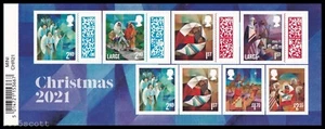 2021 GB Weihnachten MS4613 Barcode Kleinbogen UM MNH - Bild 1 von 1