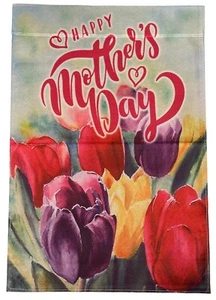 Happy Mother’s Day 12x18 In Double Sides Garden Flag Flower Bouquet - Picture 1 of 2