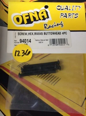 OFNA 94014 Hex Screw Buttonhead: {M4x45x4pc.} NewInPack USA Shipped - Image 1 of 4