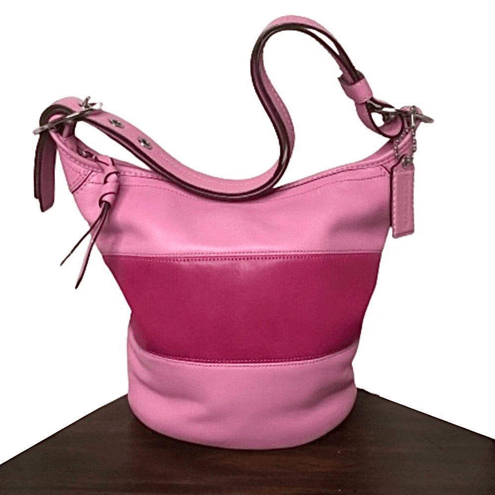 バッグ Coach Signature Pink Bleecker Bag Coach F14724 Pink Y2K Limited Edition Signature Bleecker Daisy