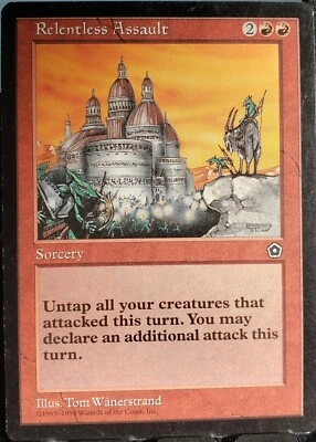 Relentless Assault - Portal: Second Age - Magic the Gathering - MTG - NM - Image 1 of 2