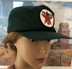 Vintage TEXACO Oil Service Gas Station Uniform FLAP Hat 7 1/8 size New Old Stock - Picture 1 of 13