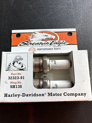 HARLEY-DAVIDSON 32323-91 SCREAMIN EAGLE SH13S SPARK PLUGS 82-84 LOW COMPRESSION - Image 1 of 3
