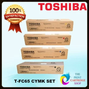 Original Toshiba T-FC65-K T-FC65-C T-FC65-Y- T-FC65-M ENSEMBLE COMPLET TONER CYMK - Photo 1/1