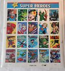 Dc Comics Super Heroes Usps 2005 Stamps Sheet Chapter One Very Nice