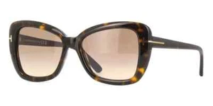 Tom Ford Maeve TF1008 ECO 52F Havana Cat Eye Plastic Sunglasses Frame 55-17-140 - Picture 1 of 2