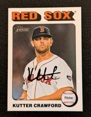 2024 Topps Heritage High Number Kutter Crawford #631 White Border Boston Red Sox - Image 1 of 2