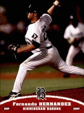 2007 Birmingham Barons Grandstand #13 Fernando Hernandez Miami Florida FL Card