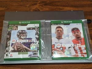 Madden NFL 21 -Xbox One And Madden NFL 22 XBOX ONE fresh Pics Unsealed But New - Picture 1 of 24