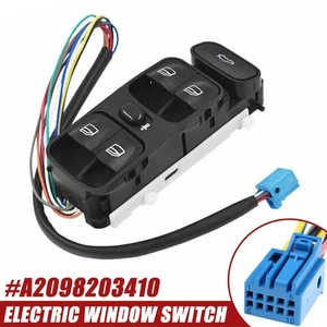 Electric Master Window Switch Front A2098203410 For Mercedes CLK320 CLK500 03-09 - Picture 1 of 9