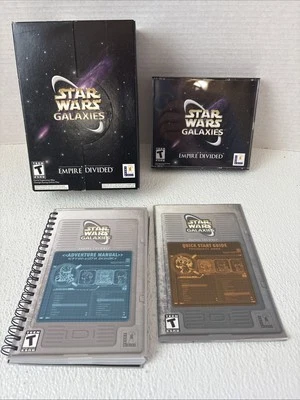 Star Wars Galaxies: An Empire Divided (PC, 2003) Box W/ Manuals - Image 1 of 4