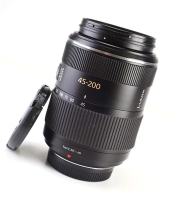 Panasonic 45-200mm F4-5.6 G Vario Mega OIS Lens Refurbished + 12Month Guarantee. - Image 1 of 4