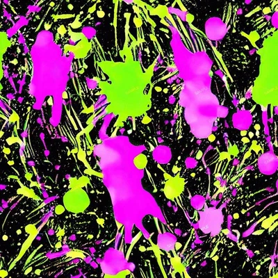 Paint Splatters 45 - 18"x46" Hydrographic Film Hydro Dipping - Image 1 of 4