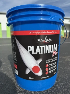 Blue Ridge Koi alimento para peces 14 lb - 3/16” diámetro pellet platino fórmula profesional Foto 1 de 3