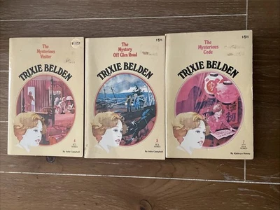 Vintage Trixie Belden Mystery Lot 3 Books Softcover 70s Gatehouse Uninvited - Image 1 of 4