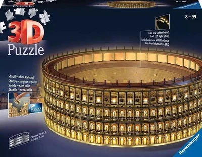 COLOSSEO di roma COLOSSEUM rome PUZZLE 3D tridimensionale LUMINOSO ravensburger  - Immagine 1 di 4