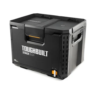 ToughBuilt StackTech XL Tool box Organizer with Lock and Removable Tray, Black - Picture 1 of 12