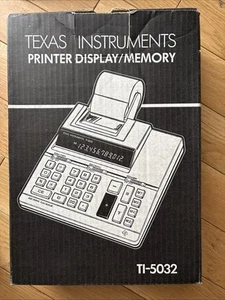 Texas Instruments Calculatrice Printer Display /memoire TI 5032 Complet Boîte - Photo 1/5