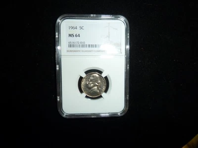 1964 5c Jefferson Head Nickel MS 64 NGC - Image 1 of 4
