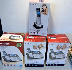 Vtech 2-Line Cordless Digt. Answering System (Qty 3) & Accessory Handset (Qty 1) - Picture 1 of 6