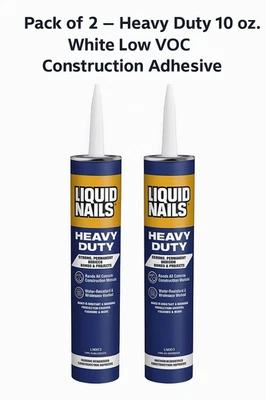 Resistente 10 oz. Adhesivo de construcción blanco bajo en COV Foto 1 de 4