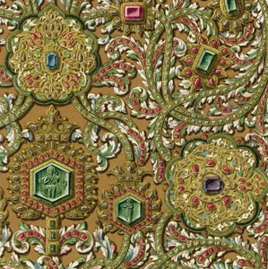 Décoration Style Art Russe Ornement Croix Orthodoxe Russie - Lithographie XIXème - Picture 1 of 3