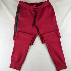 Nike Sportswear Tech Fleece Joggers Men M Red Athletic Gym Athleisure 545343-695 - Picture 1 of 13