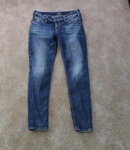 Silver Elyse Skinny Jeans Damen 30x31 Blau Stretch Denim Hose - Bild 1 von 13