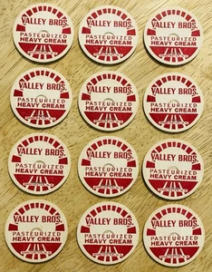 MILK BOTTLE CAP LOT OF (12)~VALLEY BROS. DAIRY FARM, MANCHESTER, NH. - Picture 1 of 1