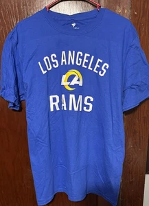 Los Angeles Rams Fanatics Men's tee Sz L Blue NEW WITH TAGS - Picture 1 of 10