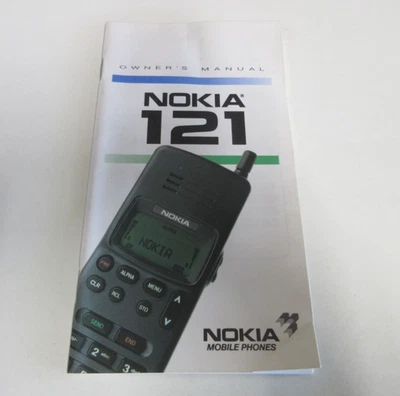 Nokia - Mobile Phone - 121 Model - Owner's Manual, User Guide - 36 Pages - 1993 - Image 1 of 4