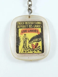 SCHLÜSSELANHÄNGER - LOU LANDÈS - HÜHNER des LANDES, Tartas, Vintage 60er Jahre - Bild 1 von 3
