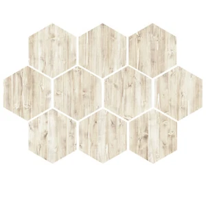 Adesivo legno autoadesivo antiscivolo rimovibile PVC casa pavimento parete piastrelle 10pz - Foto 1 di 8