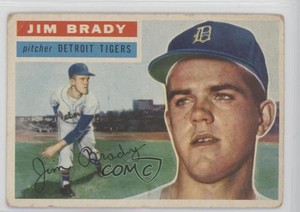 1956 Topps Jim Brady (Gray Back) #126.1 Rookie RC