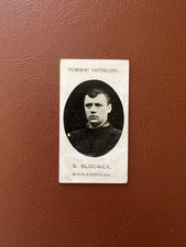 1907 TADDY CIGARETTE CARD - PROMINENT FOOTBALLERS - STEVE BLOOMER