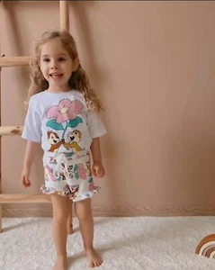 NWT Zara Girls Toddler T shirt Tops + Short Kids Outfits Summer Clothes Set - Picture 1 of 2