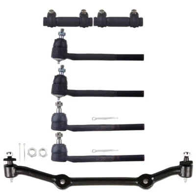 7Pcs For 1996 1997-2003 Chevrolet S10 PICKUP 2WD Front Tie Rod End Center Link Foto 1 de 4