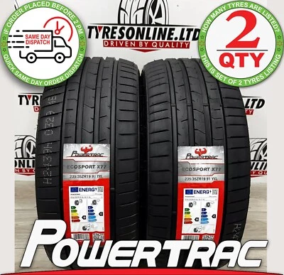 2 X 235 35 19 POWERTRAC ECOSPORT 91Y XL 235/35ZR19 BRAND NEW TYRES M+S 2353519 - Image 1 of 4