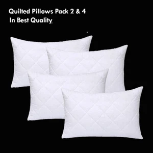 Paquete de 2 almohadas acolchadas de calidad de hotel almohadas rellenas profundas 29x19"" - Imagen 1 de 15
