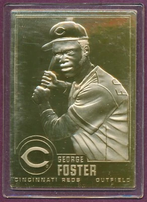 Danbury Mint George Foster #45 Set Break 22Kt Gold Card Sealed Mint - Image 1 of 2