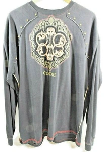 Coogi Black Embroidered Womans L/S Crew Sweatshirt, Size XXXL 3XL - Picture 1 of 7