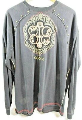 Coogi Black Embroidered Womans L/S Crew Sweatshirt, Size XXXL 3XL - Image 1 of 4