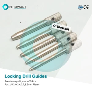 Locking Drill Guide Set Of 10 Pcs, LCP & Tplo Locking Plates Ortho Instruments - Picture 1 of 5