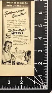 Myers's Rum "Planters Punch" Rum Collins Highball Vintage Print Ad 1942 - Picture 1 of 5