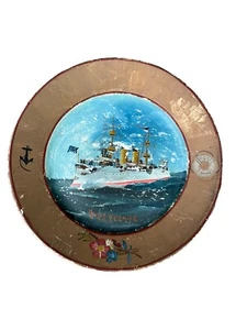 Insegna costiera Chippy nautica dipinta a mano nave navale USS Yosnite - Foto 1 di 7